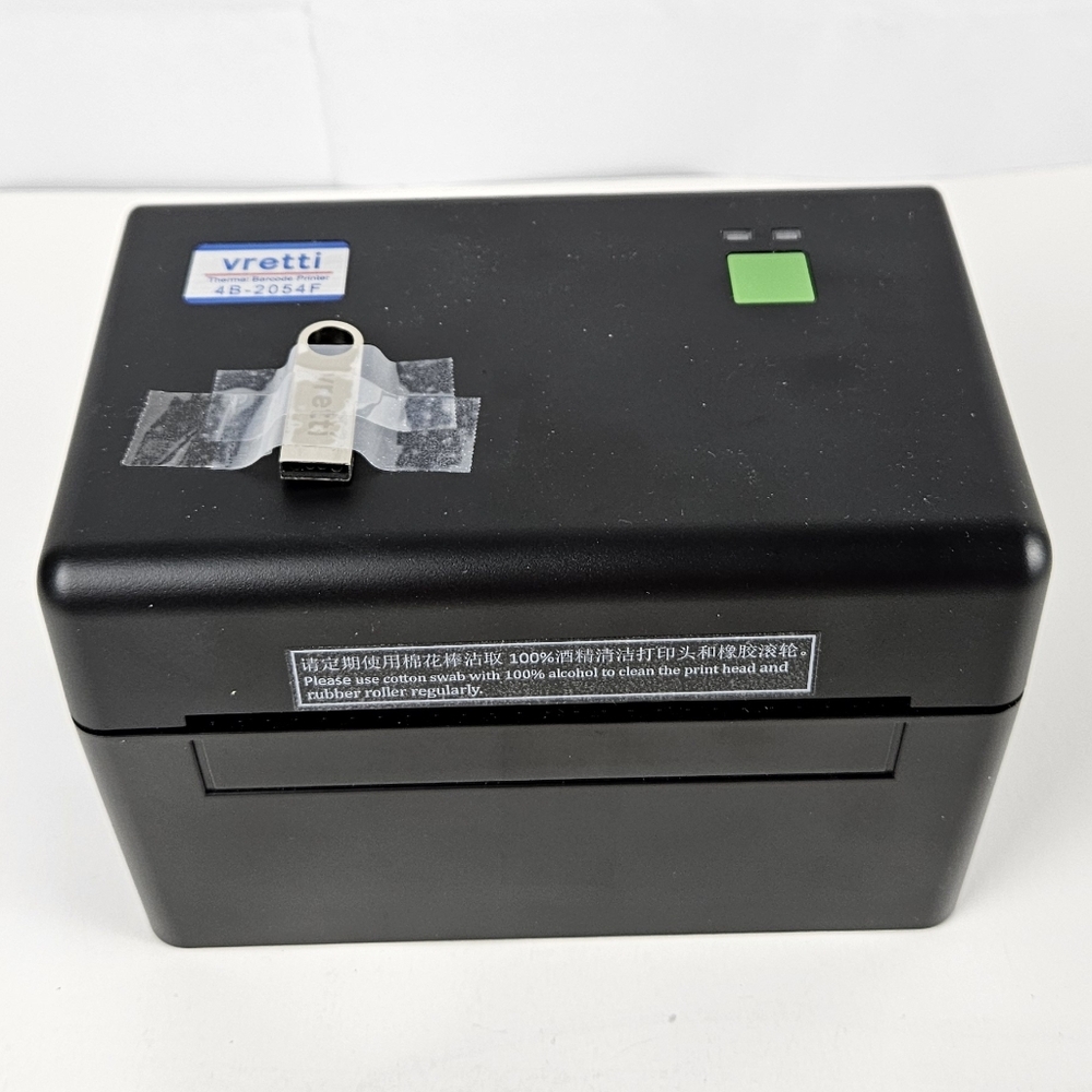 New Vretti 4B-2054F Thermal Printer W/ Accessories Business Technology Computer